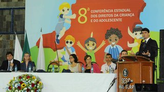 Secretário Cássio Soares destacou a participação dos adolescentes durante abertura da conferência