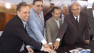 O vice-governador participou da inauguração do Terminal da VLI- Empresa Logística do Grupo Vale