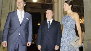 Antonio Anastasia recebeu o casal real dinamarquês no Palácio da Liberdade