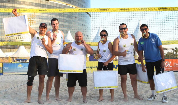 Atletas do Sistema de Defesa Social, campeões do Torneio de Vôlei de Praia