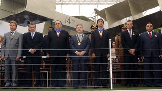 Governador Antonio Anastasia durante a cerimônia de entrega da Medalha Santos Dumont