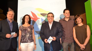 Governador em exercício participa de lançamento do pôster oficial de Belo Horizonte, cidade-sede da Copa 2014  