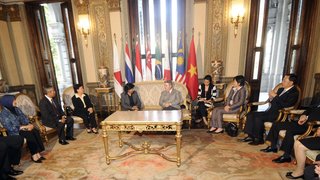 Foram recebidos embaixadores de seis dos dez países da Asean