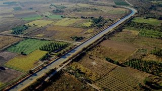 Vista aérea do Jaíba, que terá 35 mil hectares de área irrigados