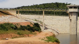 Barragem Aécio Ferreira Cunha, em Teófilo Otoni, foi construída em abril de 2012