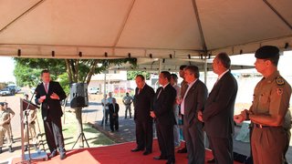 O secretário de Defesa Social, Rômulo Ferraz, presidiu a solenidade de inauguração da Aisp