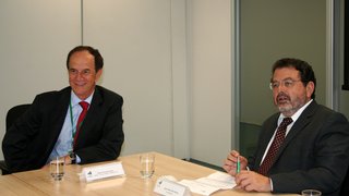 Diretor da Telepart, Pedro Penga Sotana, e Vice Presidente do INDI, João Vitor Garcia