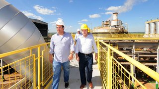 Governador visita nova planta da Usina Vale do Tijuco, no Triângulo Mineiro