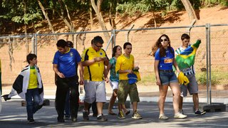 Entre os torcedores que estiveram no Mineirão, o clima foi de festa e confraternização