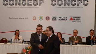 Secretário Rômulo Ferraz e o vice-governador Alberto Pinto Coelho, o durante o evento