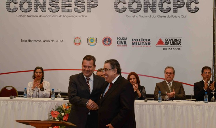 Secretário Rômulo Ferraz e o vice-governador Alberto Pinto Coelho, o durante o evento