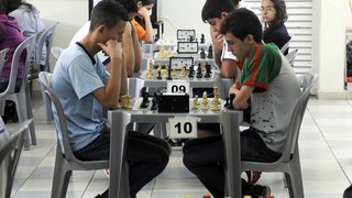 Disputa de xadrez também faz parte dos Jogos Escolares de Minas