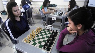 Disputa de xadrez também faz parte dos Jogos Escolares de Minas