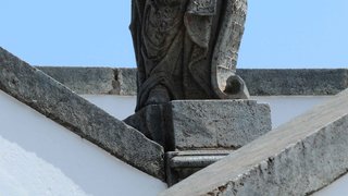 No santuário estão os Doze Profetas esculpidos em pedra-sabão