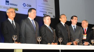 O governador Antonio Anastasia participou da exposição no Expominas, em Belo Horizonte