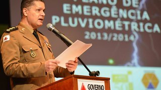 Coronel Martins, no lançamento do Plano de Emergência Pluviométrica, em 1 de outubro