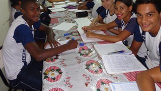 Na Escola Estadual Cônego Figueiró, as atividades estão sendo realizadas durante toda a semana
