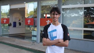 O estudante Kaique Oliveira pretende trabalhar na área de gestão de pessoas e RH