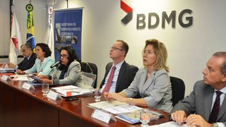 Coletiva de imprensa da Sede foi realizada no Banco de Desenvolvimento de Minas Gerais