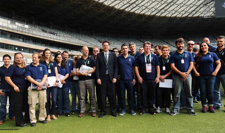 Cerca de 50 representantes da Fifa e do COL estiveram no Mineirão nesta terça-feira