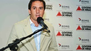 Prefeito de São Geraldo, Marcilio Barros discursou em nome dos demais prefeitos presentes