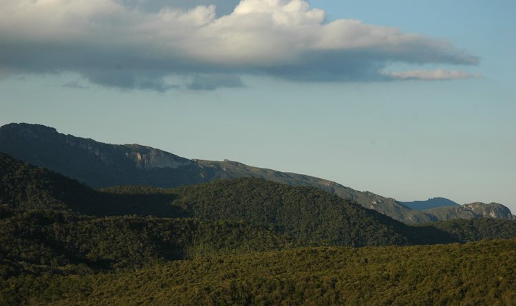 Vista da área de preservação do Itacolomi, parque oficial da Copa do Mundo 2014