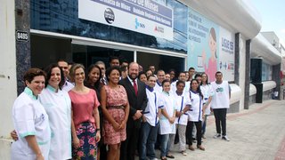 O secretário de Saúde Alexandre Silveira participou da inauguração da unidade nesta sexta