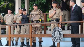 Os três novos batalhões da Polícia Militar foram lançados pela corporação em evento nesta quarta-fei