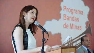 A secretária de Cultura, Eliane Parreiras, destacou a importância do programa Bandas de Minas
