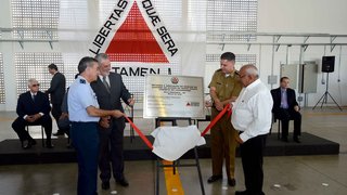 Evento de reinauguração do hangar foi realizado nesta sexta-feira, em BH