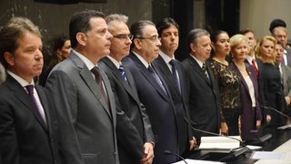 Cerimônia de posse de Alberto Pinto Coelho como governador foi realizada na ALMG