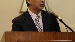 o secretário de Saúde, José Geraldo de Oliveira Prado, na abertura da Conferência, em Belo Horizonte