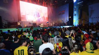 A banda mineira Skank encerrou o primeiro dia da FIFA Fan Fest em BH