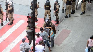 Ação policial na Praça Sete tem como objetivo proteção e garantia da segurança para a população