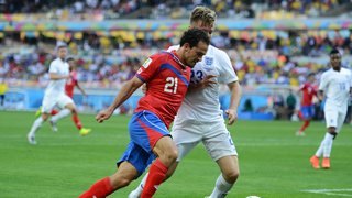 Costa Rica e Inglaterra disputaram a última partida válida pela fase de grupos da Copa no Mineirão