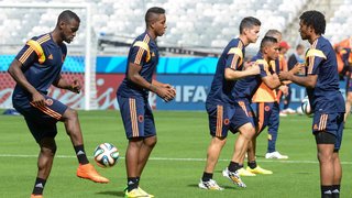 Seleção da Colômbia realiza treino no Mineirão um dia antes da estreia no Mundial