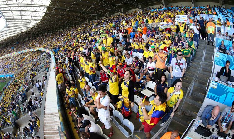 Mineirão já recebeu quatro partidas da Copa do Mundo 2014; a primeira foi entre Colômbia e Grécia