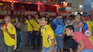Movimentação no segundo dia da FIFA Fan Fest, em Belo Horizonte, nesse sábado (14/06)