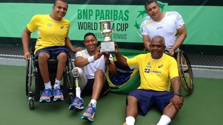 Rafael integrou a equipe brasileira que ganhou a medalha de prata no Mundial em Cadeira de Rodas