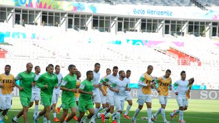 Seleção da Argélia realiza treino no Mineirão e vive a expectativa de estreia contra a Bélgica