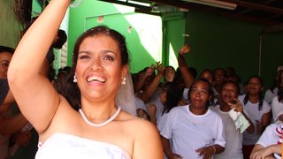 Patrícia Cordeiro e Israel Moraes se casaram nesta terça-feira (11/11)