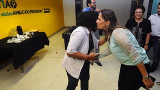 Célia Pinto Coelho estevo no PlugMinas para assistir ao espetáculo montado pelos alunos