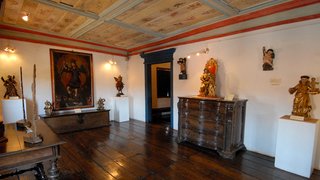O espaço interno do Museu do Ouro, em Sabará