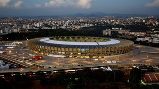 O estádio do Mineirão, na região da Pampulha, em Belo Horizonte