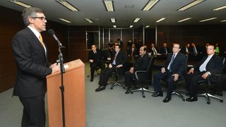 O presidente da Gol, Paulo Sergio Kakinoff, falou da parceria já existente com o Estado