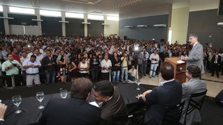 A solenidade no Parque de Exposições João Alencar Athayde reuniu com cerca de 1.500 pessoas