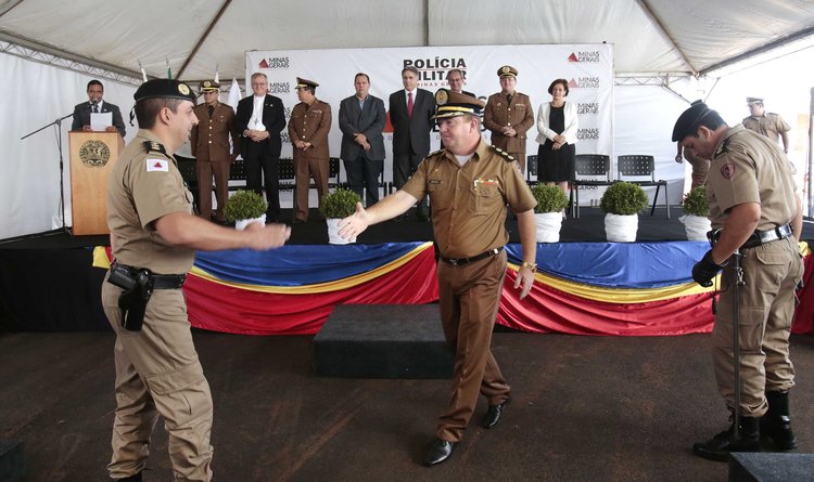 Solenidade de inauguração da sede do 46º Batalhão da Polícia Militar em Patrocínio, Alto Paranaíba