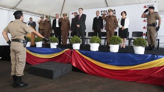 Solenidade de inauguração da sede do 46º Batalhão da Polícia Militar em Patrocínio