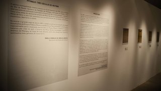 Texto de apresentação na entrada da exposição "Pitangui: 300 anos de história"