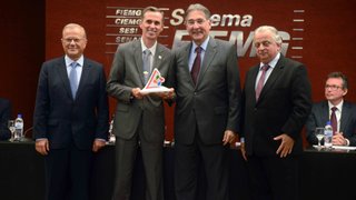 Cerimônia na sede da Fiemg marcou a entrega do Prêmio Mineiro da Inovação